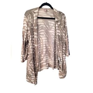 Chico's open front cardigan size large